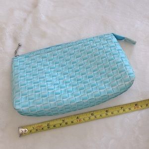 Blue cosmetic bag